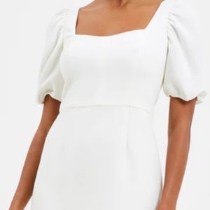 French Connection Berina Whisper Puff Sleeve Dress